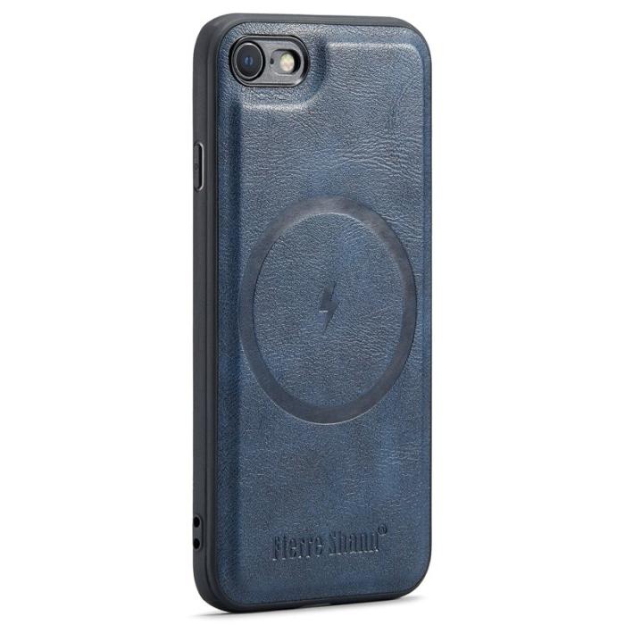 FIERRE SHANN - FIERRE SHANN 025 Style iPhone 7/8/SE Fodral PU+TPU - Blå