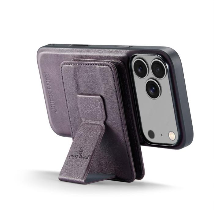 FIERRE SHANN - FIERRE SHANN 028 iPhone 17 Pro Fodral Äkta läder - Lila