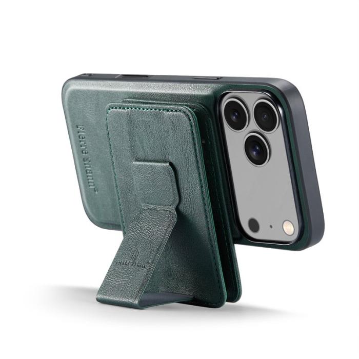 FIERRE SHANN - FIERRE SHANN 028 iPhone 17 Pro Max Fodral Äkta läder - Grön