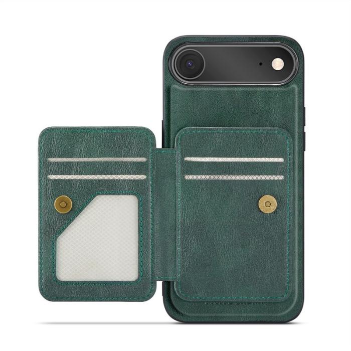 FIERRE SHANN - FIERRE SHANN 028 iPhone Air Fodral Äkta läder - Grön