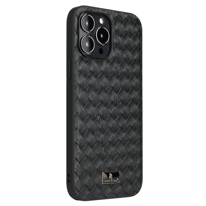 FIERRE SHANN - FIERRE SHANN för iPhone 14 Pro Fodral PU Läder - Vit