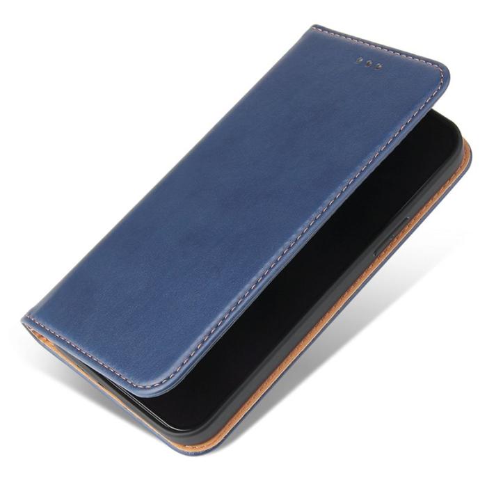 FIERRE SHANN - FIERRE SHANN för iPhone 15 Plus Plånboksfodral Konstläder - Blå