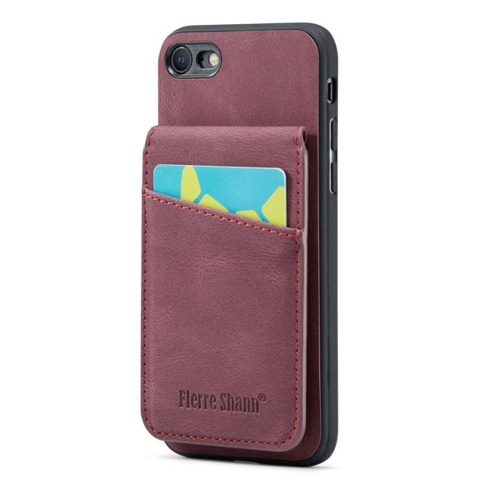 FIERRE SHANN - FIERRE SHANN för iPhone 7/8/SE (2020/2022) Fodral - Röd