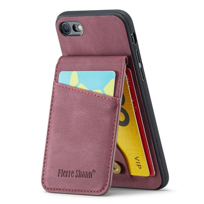 FIERRE SHANN - FIERRE SHANN för iPhone 7/8/SE (2020/2022) Fodral - Röd