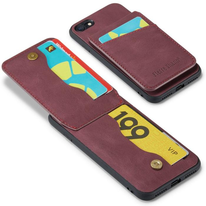 FIERRE SHANN - FIERRE SHANN för iPhone 7/8/SE (2020/2022) Fodral - Röd