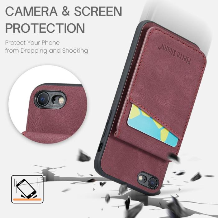 FIERRE SHANN - FIERRE SHANN för iPhone 7/8/SE (2020/2022) Fodral - Röd