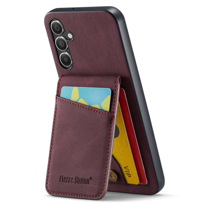 FIERRE SHANN - FIERRE SHANN för Samsung Galaxy A13 5G Fodral PU+TPU - Röd