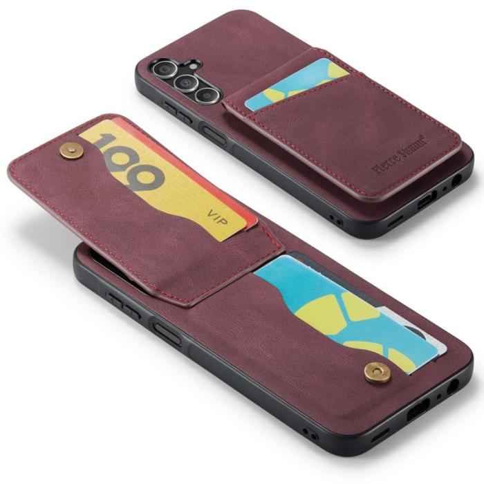 FIERRE SHANN - FIERRE SHANN för Samsung Galaxy A13 5G Fodral PU+TPU - Röd