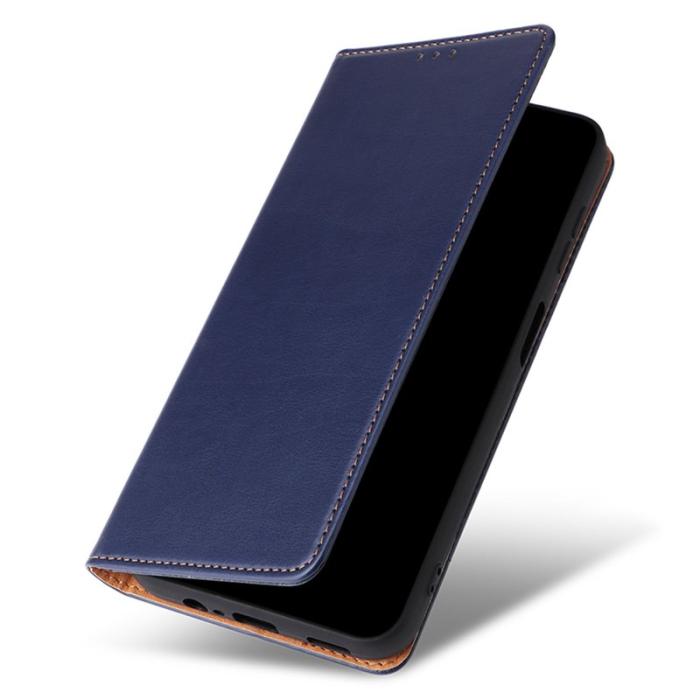 FIERRE SHANN - FIERRE SHANN för Samsung Galaxy A14 5G Fodral PU Läder - Blå