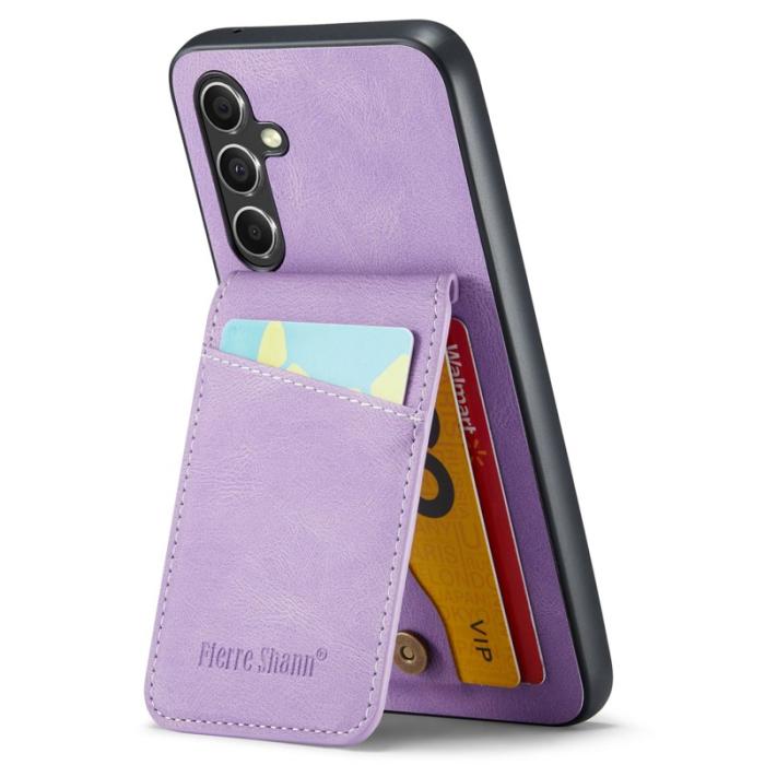 FIERRE SHANN - FIERRE SHANN för Samsung Galaxy A34 5G Fodral Shockproof PU+TPU - Lila