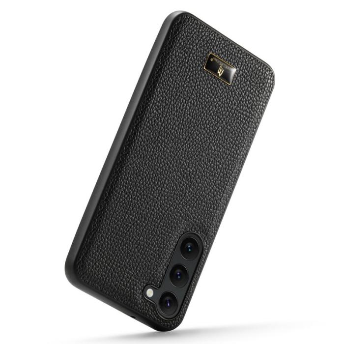 FIERRE SHANN - FIERRE SHANN för Samsung Galaxy S23 Fodral PU Läder - Vit