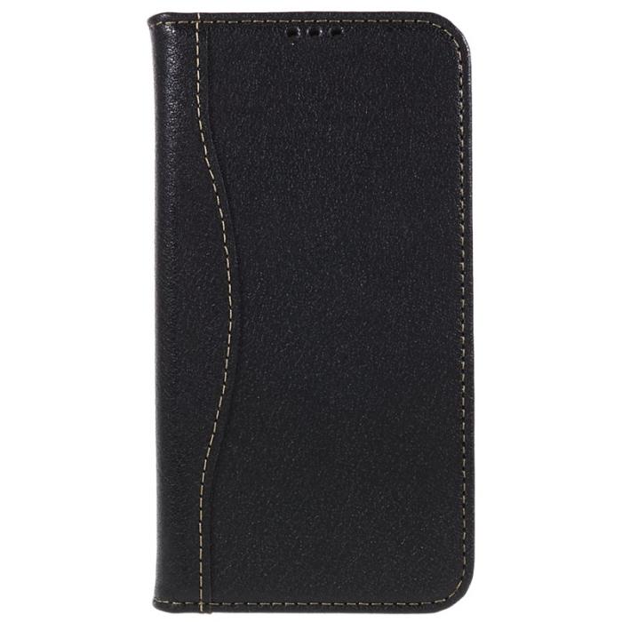 FIERRE SHANN - FIERRE SHANN Fodral för iPhone 14 Plus - Äkta läder - Svart