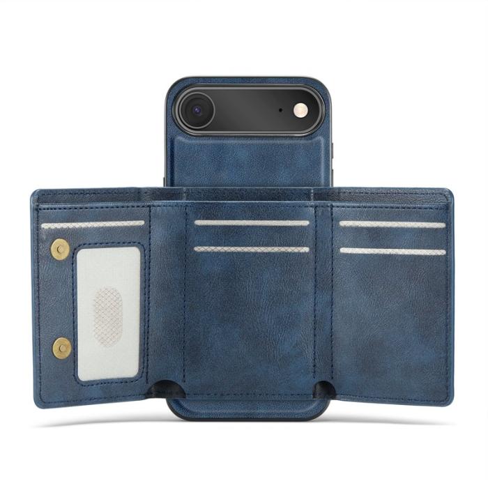FIERRE SHANN - FIERRE SHANN FS030 iPhone Air Fodral Äkta läder - Blå