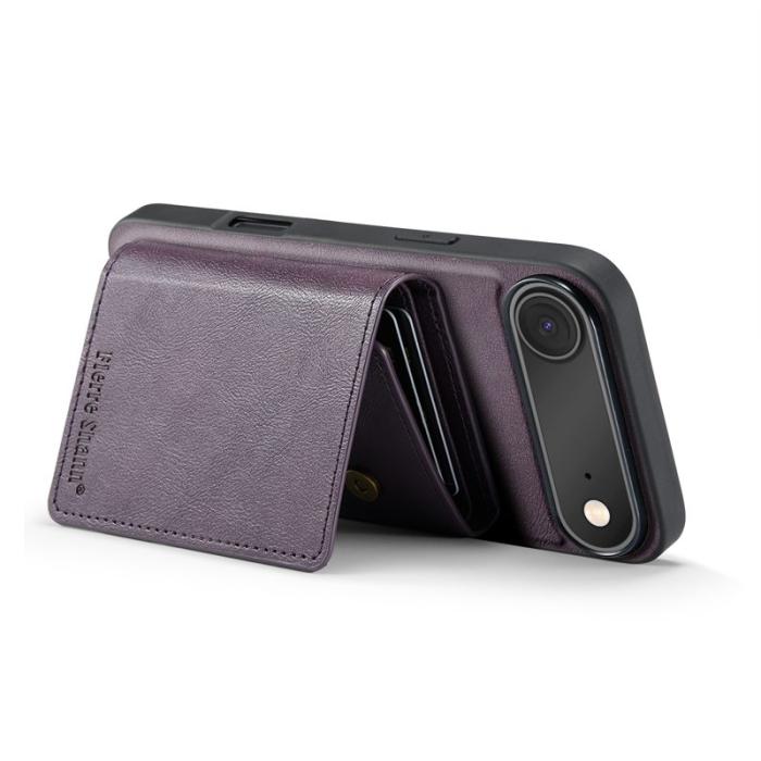 FIERRE SHANN - FIERRE SHANN FS030 iPhone Air Fodral Äkta läder - Lila