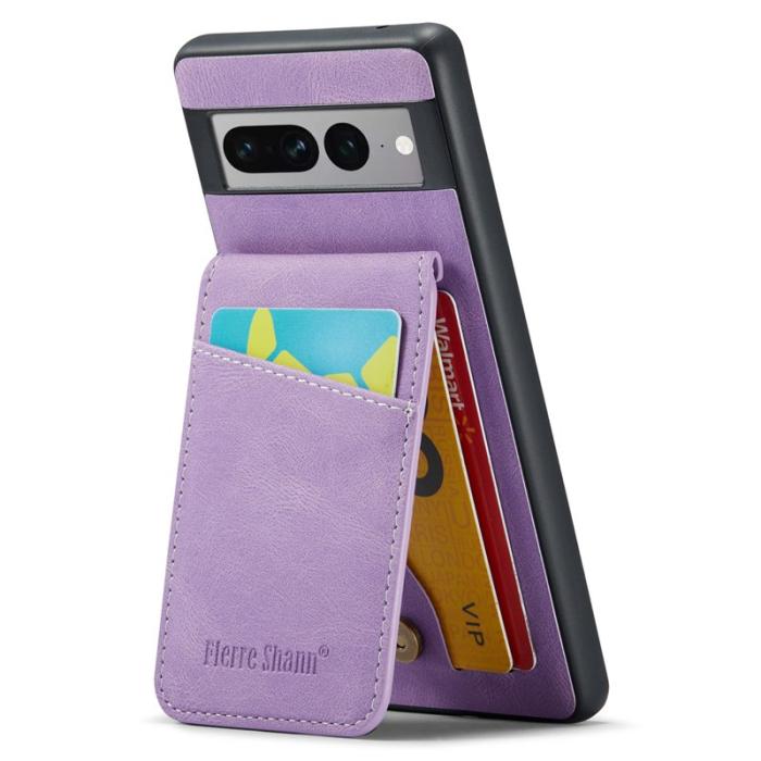 FIERRE SHANN - FIERRE SHANN Google Pixel 7 Pro Fodral PU+TPU - Lila