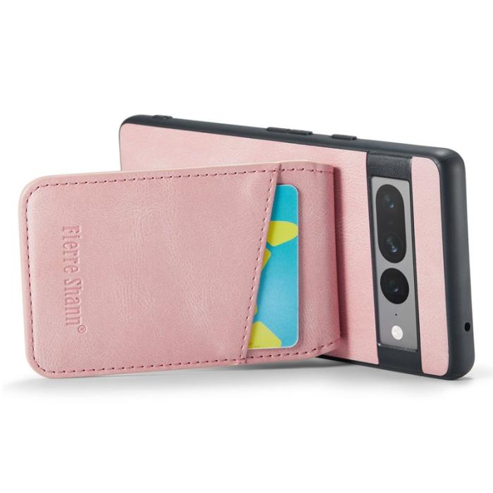 FIERRE SHANN - FIERRE SHANN Google Pixel 7 Pro Fodral PU+TPU - Rosa