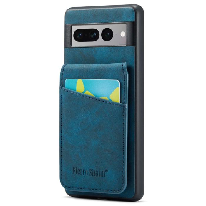 FIERRE SHANN - FIERRE SHANN Google Pixel 8 Pro Fodral PU+TPU - Blå