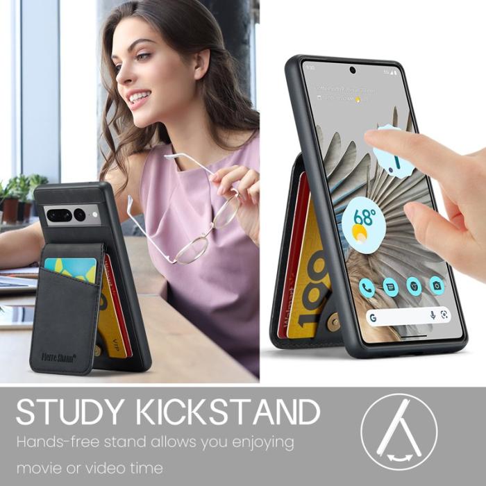 FIERRE SHANN - FIERRE SHANN Google Pixel 8 Pro Fodral PU+TPU - Svart