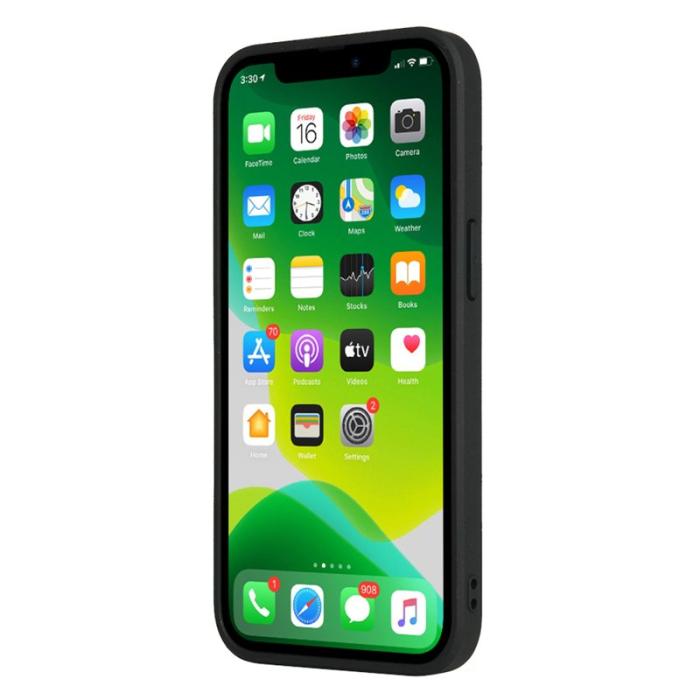 FIERRE SHANN - FIERRE SHANN iPhone 13 Fodral Äkta läder - Vit