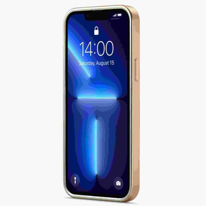 FIERRE SHANN - FIERRE SHANN iPhone 13 Pro Max Skal Äkta läder - Röd