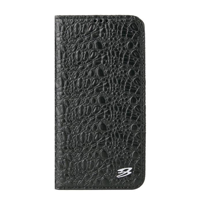 FIERRE SHANN - FIERRE SHANN iPhone 13 Skal Äkta läder - Svart