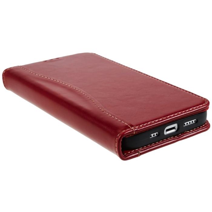 FIERRE SHANN - FIERRE SHANN iPhone 14 Fodral Äkta läder - Röd