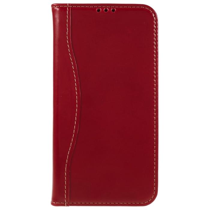 FIERRE SHANN - FIERRE SHANN iPhone 14 Plus Fodral Äkta läder - Röd