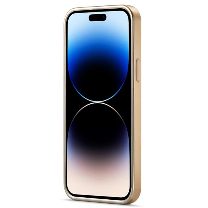 FIERRE SHANN - FIERRE SHANN iPhone 14 Pro Fodral PU Läder - Brun