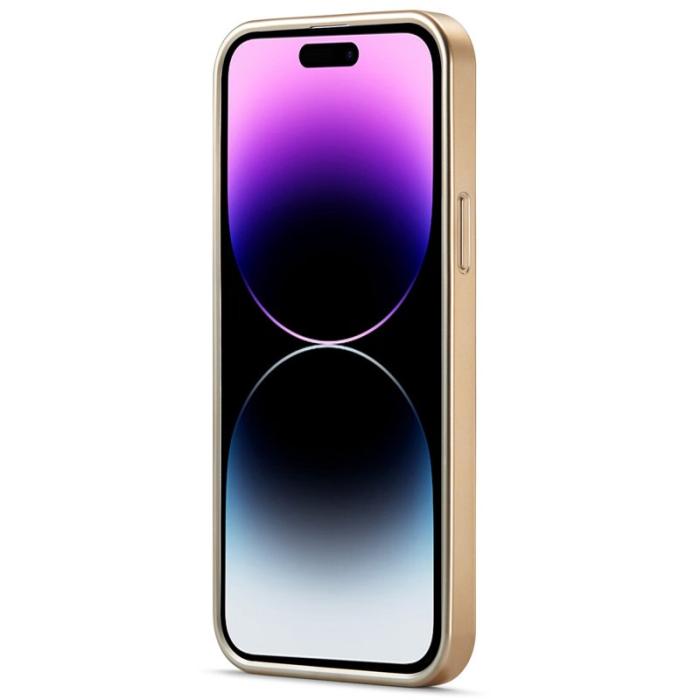 FIERRE SHANN - FIERRE SHANN iPhone 14 Pro Fodral PU Läder - Röd