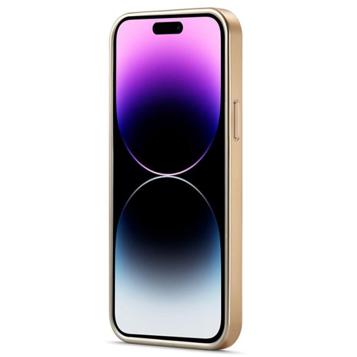 FIERRE SHANN - FIERRE SHANN iPhone 14 Pro Fodral PU Läder - Svart