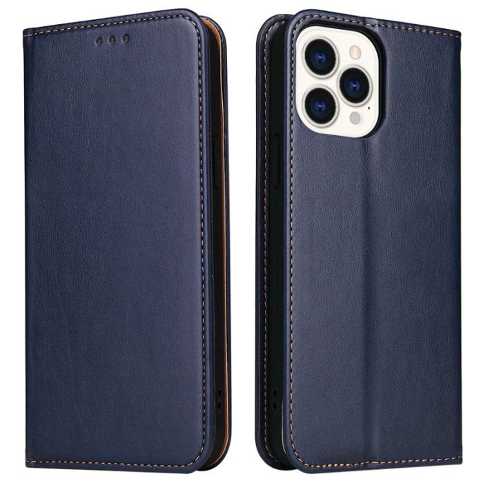 FIERRE SHANN - FIERRE SHANN iPhone 15 Pro Max Fodral - Konstläder - Blå