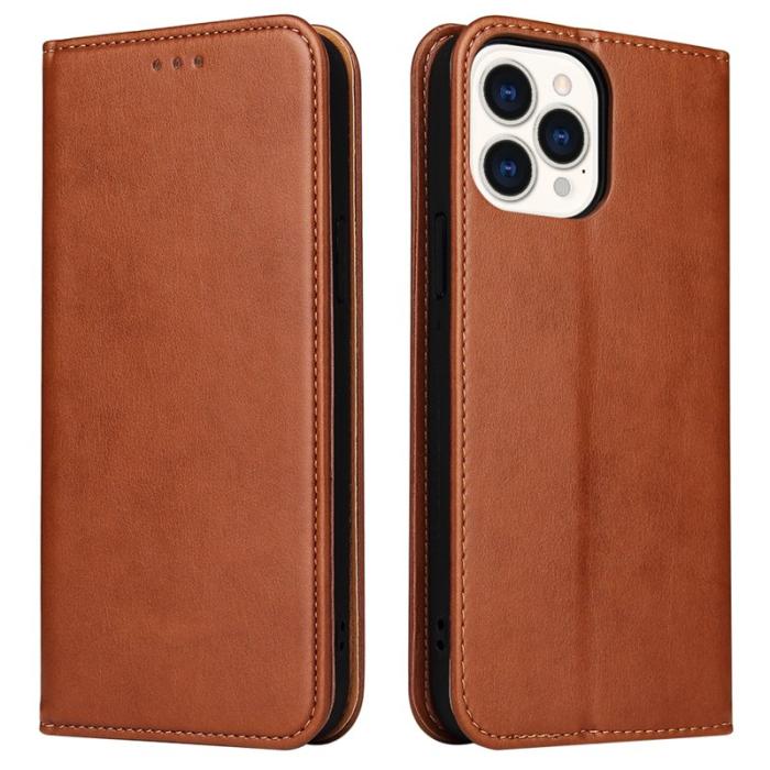 FIERRE SHANN - FIERRE SHANN iPhone 15 Pro Max Fodral - Konstläder - Brun