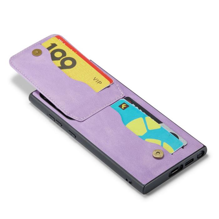 FIERRE SHANN - FIERRE SHANN Kickstand Fodral Samsung Galaxy S22 Ultra 5G - Lila