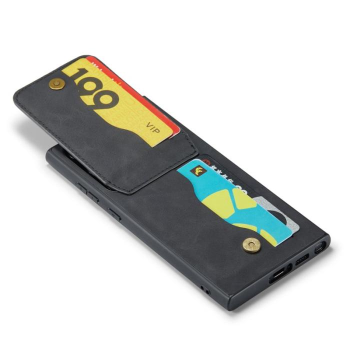 FIERRE SHANN - FIERRE SHANN Kickstand Fodral Samsung Galaxy S22 Ultra 5G - Svart