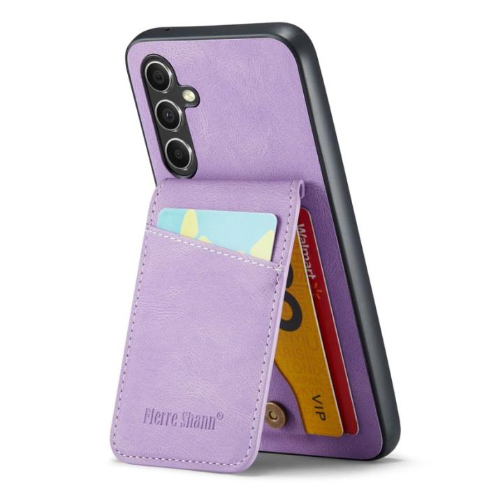 FIERRE SHANN - FIERRE SHANN Samsung Galaxy A34 5G Fodral PU Läder - Lila