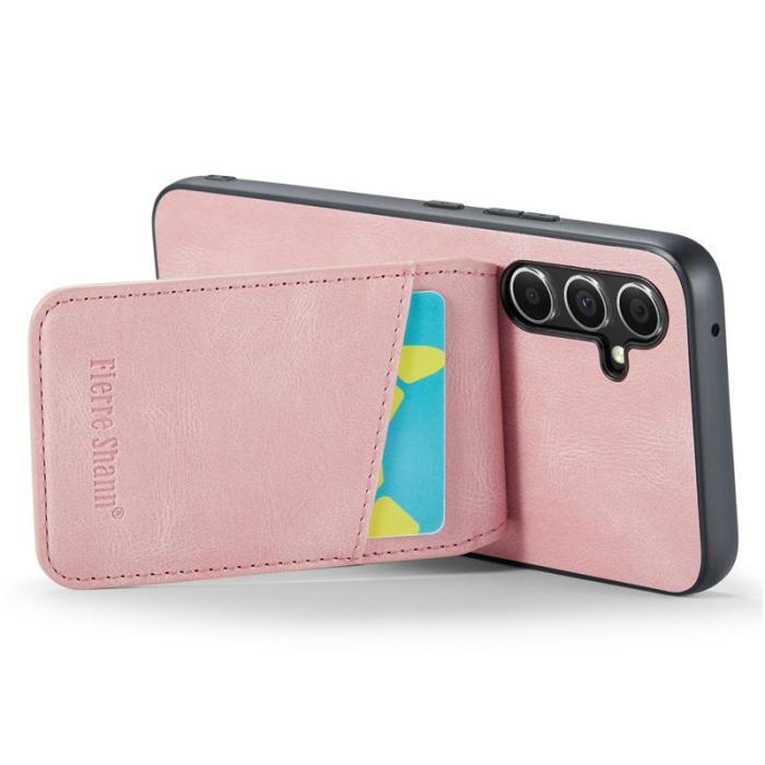 FIERRE SHANN - FIERRE SHANN Samsung Galaxy A34 5G Fodral Shockproof PU+TPU - Pink