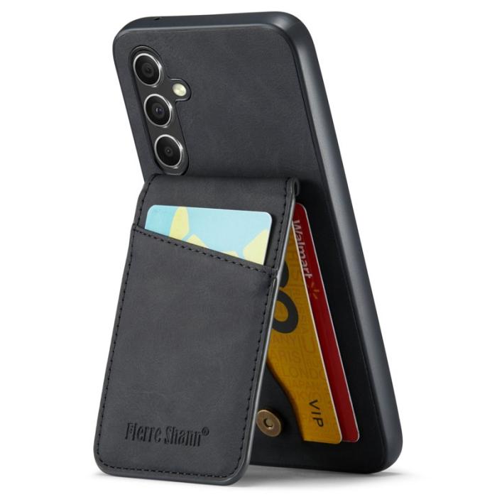 FIERRE SHANN - FIERRE SHANN Samsung Galaxy A34 5G Fodral Shockproof PU+TPU - Svart