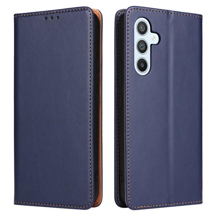 FIERRE SHANN - FIERRE SHANN Samsung Galaxy A54 5G Fodral PU Läder - Blå