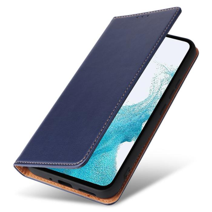 FIERRE SHANN - FIERRE SHANN Samsung Galaxy A54 5G Fodral PU Läder - Blå