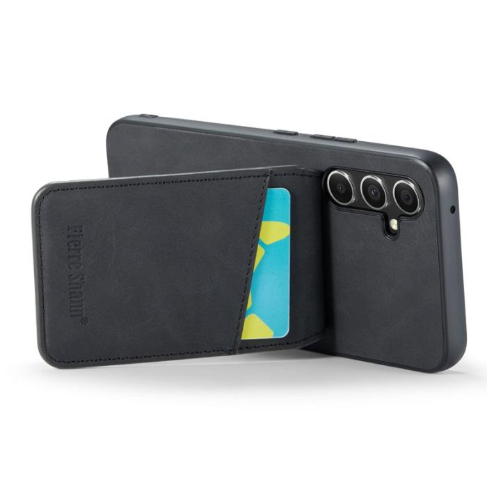 FIERRE SHANN - FIERRE SHANN Samsung Galaxy A54 5G Fodral PU Läder - Svart