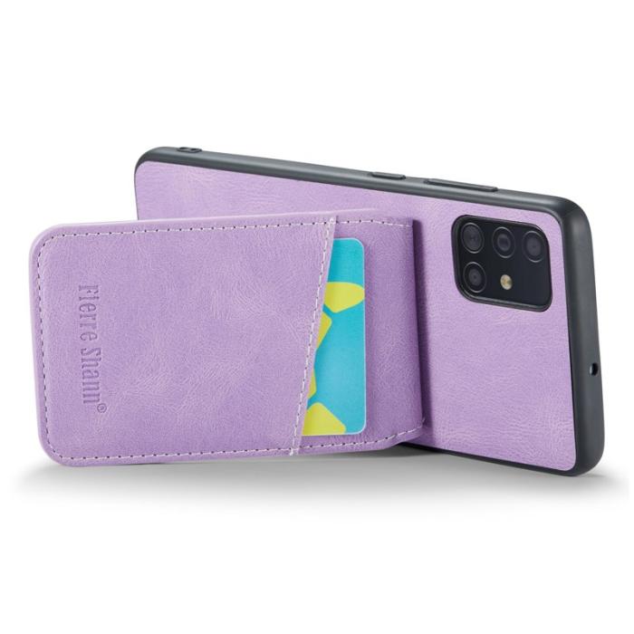 FIERRE SHANN - FIERRE SHANN Samsung Galaxy A71 5G Fodral PU Läder - Lila