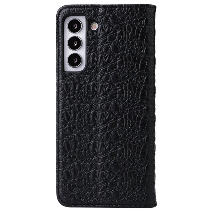 FIERRE SHANN - FIERRE SHANN Samsung Galaxy S22+ Fodral Äkta läder - Svart