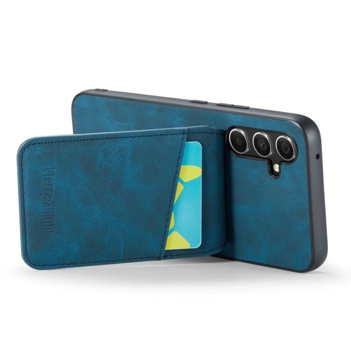 FIERRE SHANN - FIERRE SHANN Samsung Galaxy S23 FE Fodral PU Läder - Blå