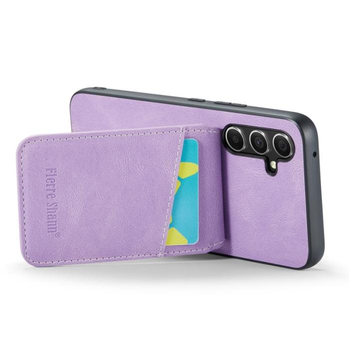 FIERRE SHANN - FIERRE SHANN Samsung Galaxy S23 FE Fodral PU Läder - Lila