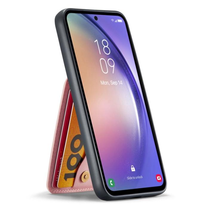 FIERRE SHANN - FIERRE SHANN Samsung Galaxy S23 FE Fodral PU Läder - Pink