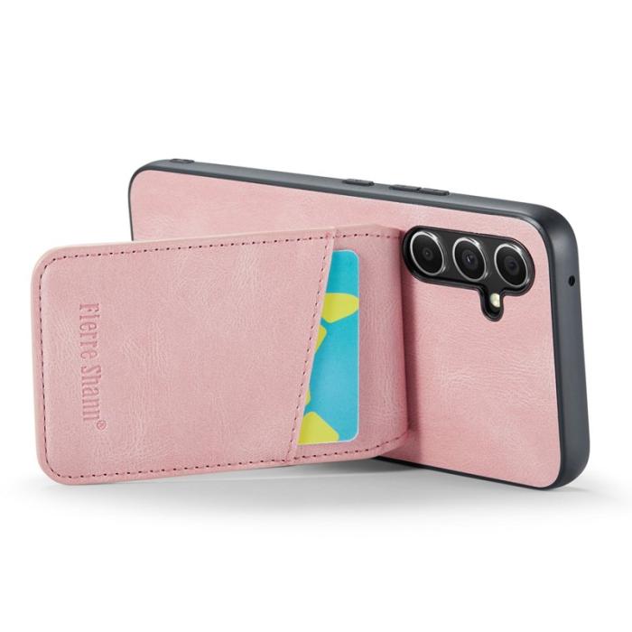 FIERRE SHANN - FIERRE SHANN Samsung Galaxy S23 FE Fodral PU Läder - Pink