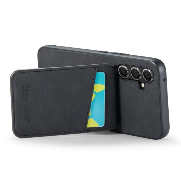 FIERRE SHANN - FIERRE SHANN Samsung Galaxy S23 FE Fodral PU Läder - Svart