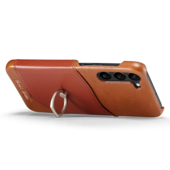 FIERRE SHANN - FIERRE SHANN Samsung Galaxy S23 Fodral Äkta läder - Brun