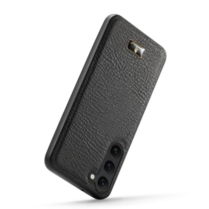 FIERRE SHANN - FIERRE SHANN Samsung Galaxy S23+ Fodral Äkta läder - Elefantmönster