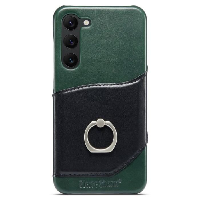FIERRE SHANN - FIERRE SHANN Samsung Galaxy S23 Fodral Äkta läder - Grön